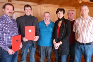 v. links: Guido Berner, Matthias Aust, Karl Schafhauser, Susann Biedefeld, Dieter Kern, Michael Rosenbusch