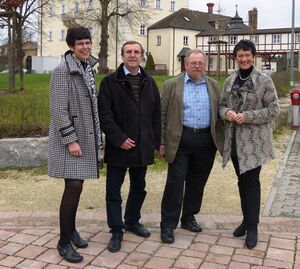 vlnr: Susann Biedefeld, Christoph Rabenstein, Klaus Adelt und Inge Aures