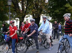 Über dreißig Radler aus dem Raum Kulmbach begleiteten den SPD-Fraktionschef im Landtag